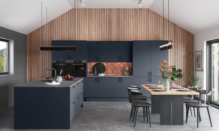 Slab Door Kitchens